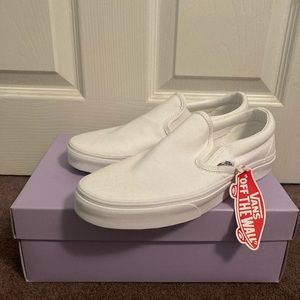 True White Slip-on Women’s Vans